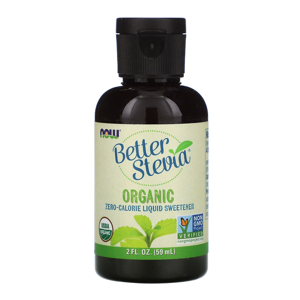 Now Foods Organic BetterStevia Liquid Zero Calorie Liquid Sweetener, 2 Oz